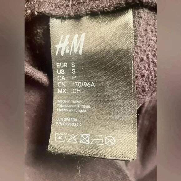 EXYTS HM black crew neck casual relaxed fit cotton long sleeve sweatshirt S - Picture 5 of 5